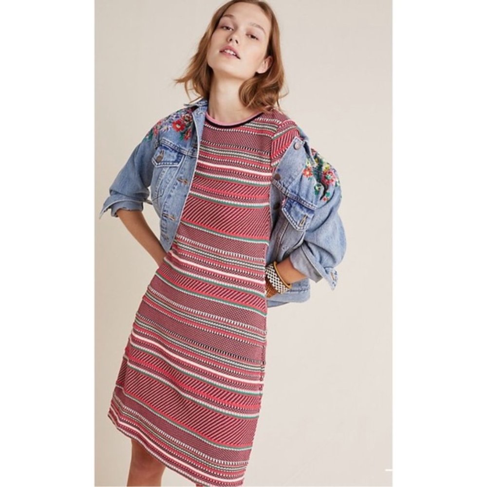 Anthropologie Aldomartins Striped Knit Dress